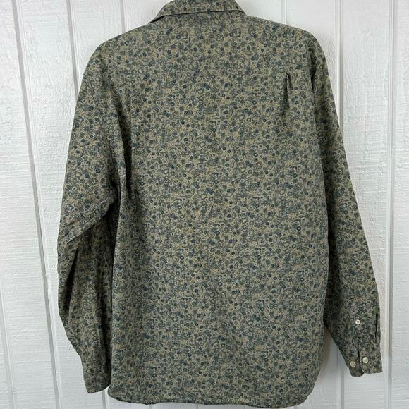 Gap Women Y2k Long Sleeve Button Up Blouse Top Cottage Preppy Blue Size Small - Picture 6 of 7
